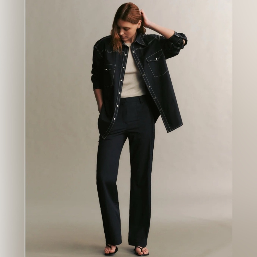 TWP  DUTTON SHIRT IN MIDNIGHT - Picture 6 of 11